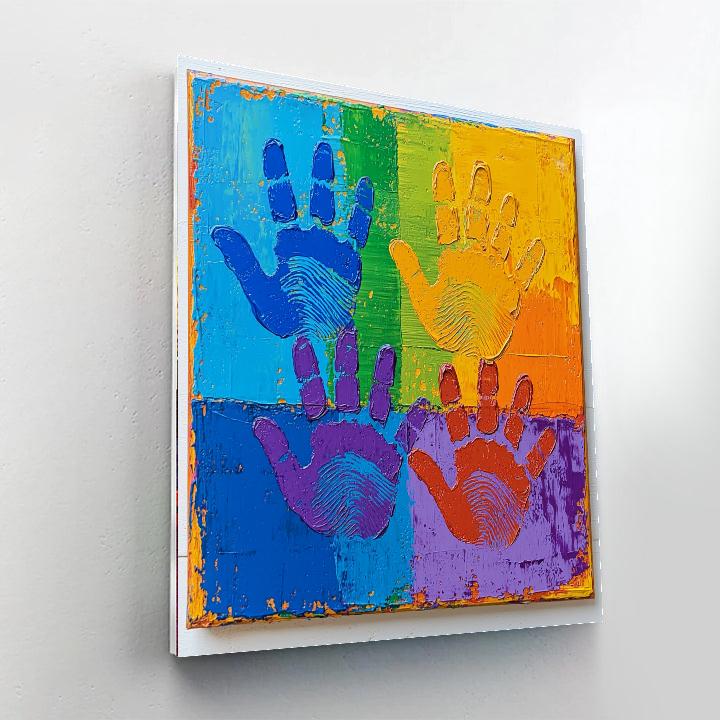 A Mother's Handprint Paint By Number