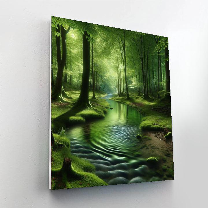 Quiet Forest Brook Paint By Numbers Kits
