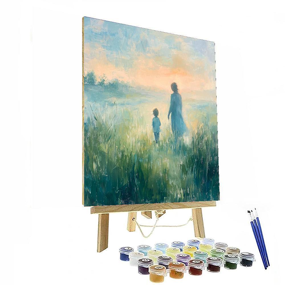 Gentle Morning Breeze Painting Number Kit