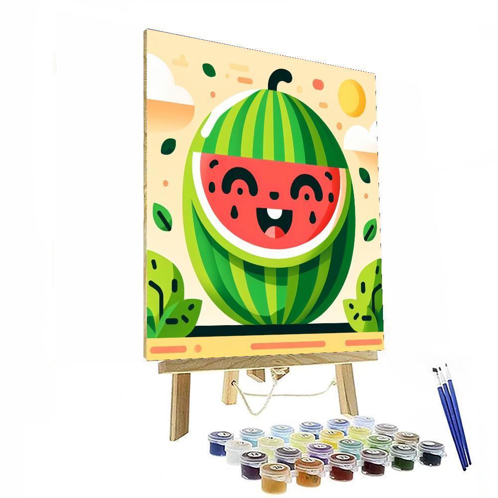 Bubbly Watermelon Paint By Numbers Kits