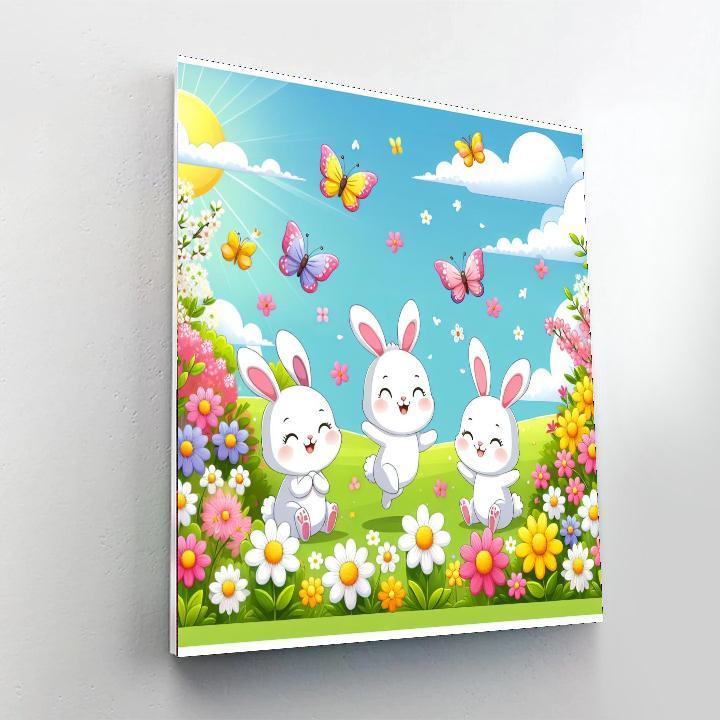 Playful Springtime Adventure Paint By Number