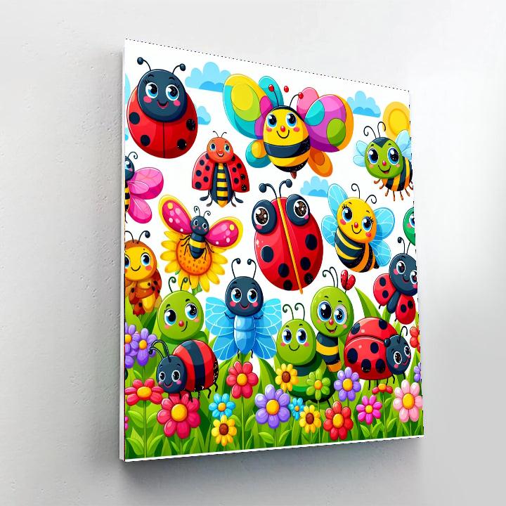 Cuddlebug Cozy Friends Paint By Numbers Art