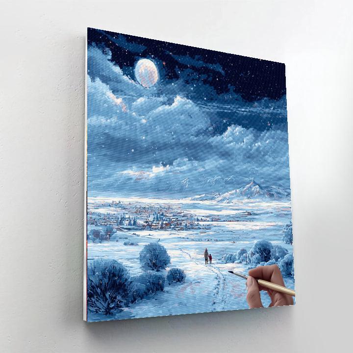 Beneath The Winter Stars Paint By Numbers Kits