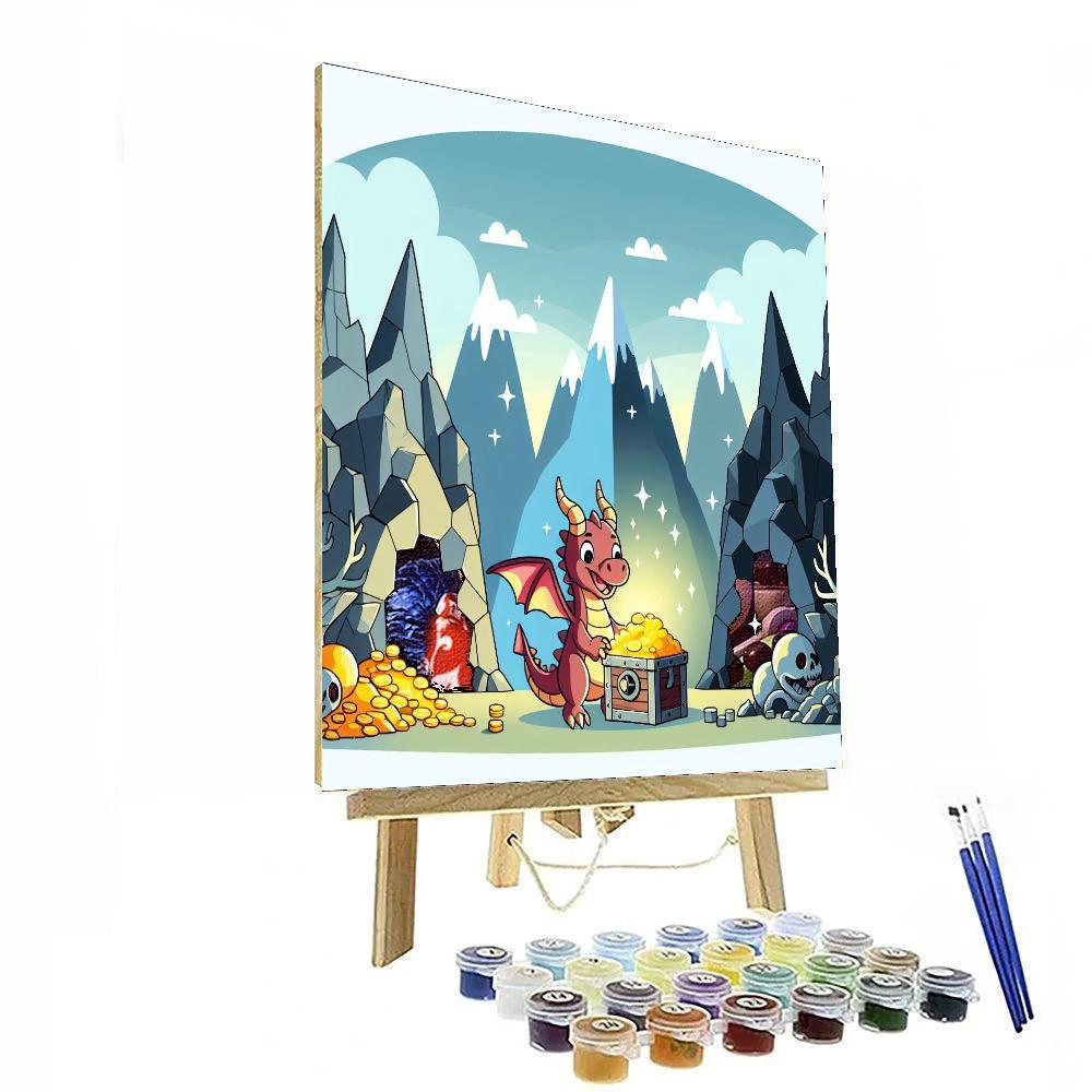 Dragon's Secret Lair Paint By Number