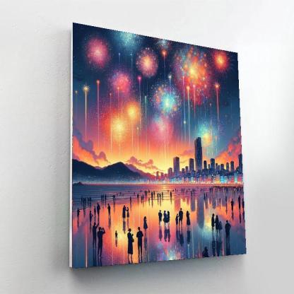 Busan International Fireworks Festival - Busan Numbered Painting Kits
