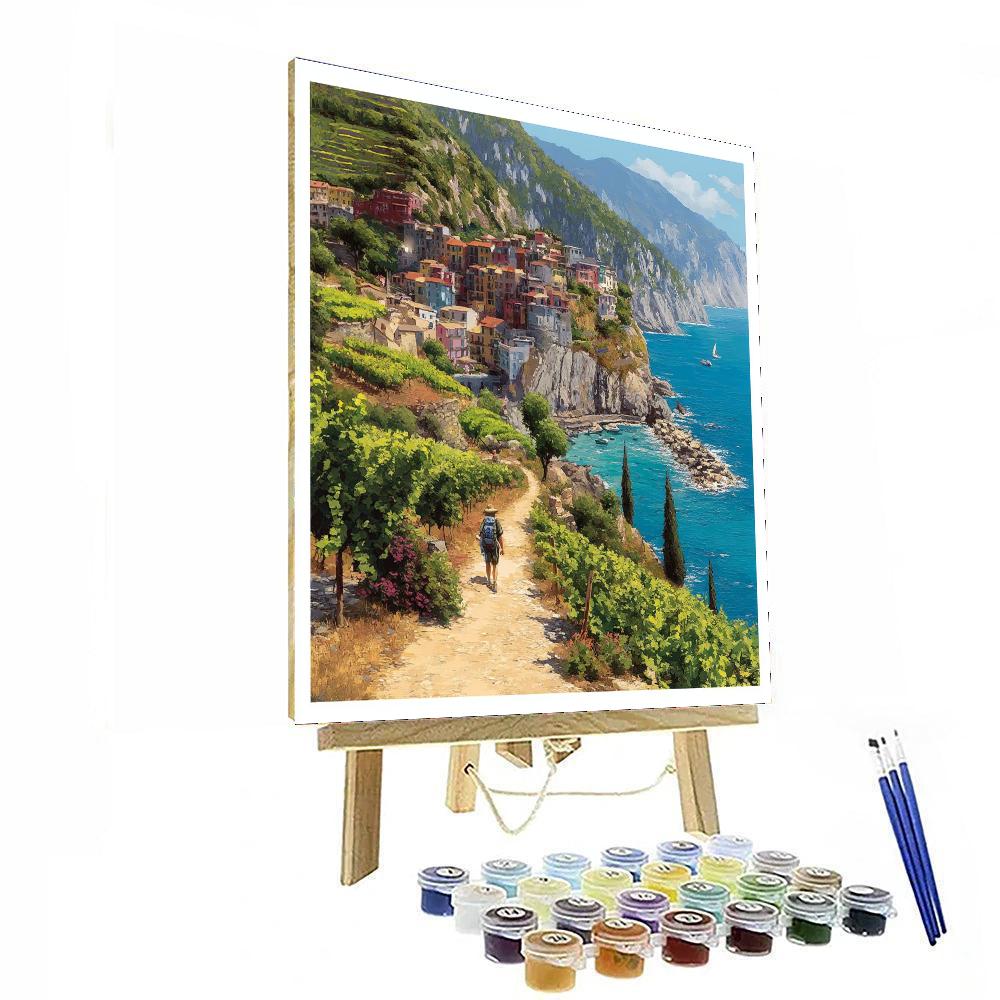 Cinque Terre Coastal Trail DIY Paint By Numbers