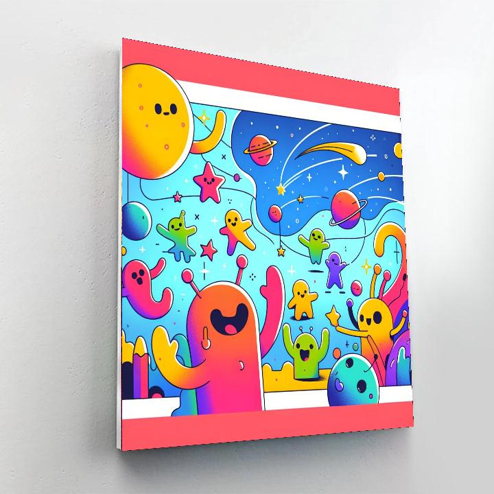 Silly Aliens Paint By Number