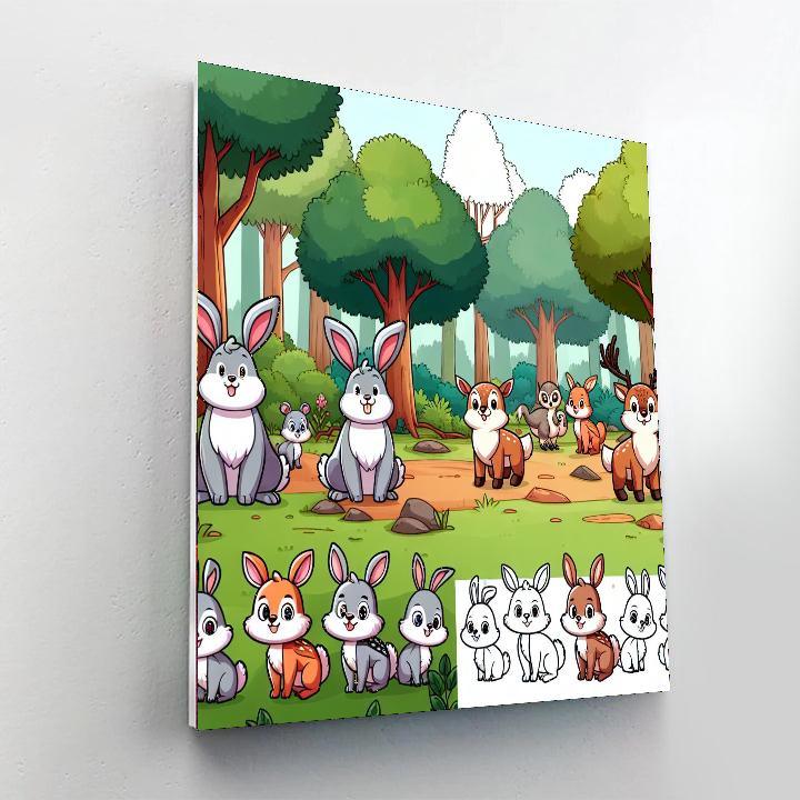 Forest Animals Adventure Numbered Painting Kits