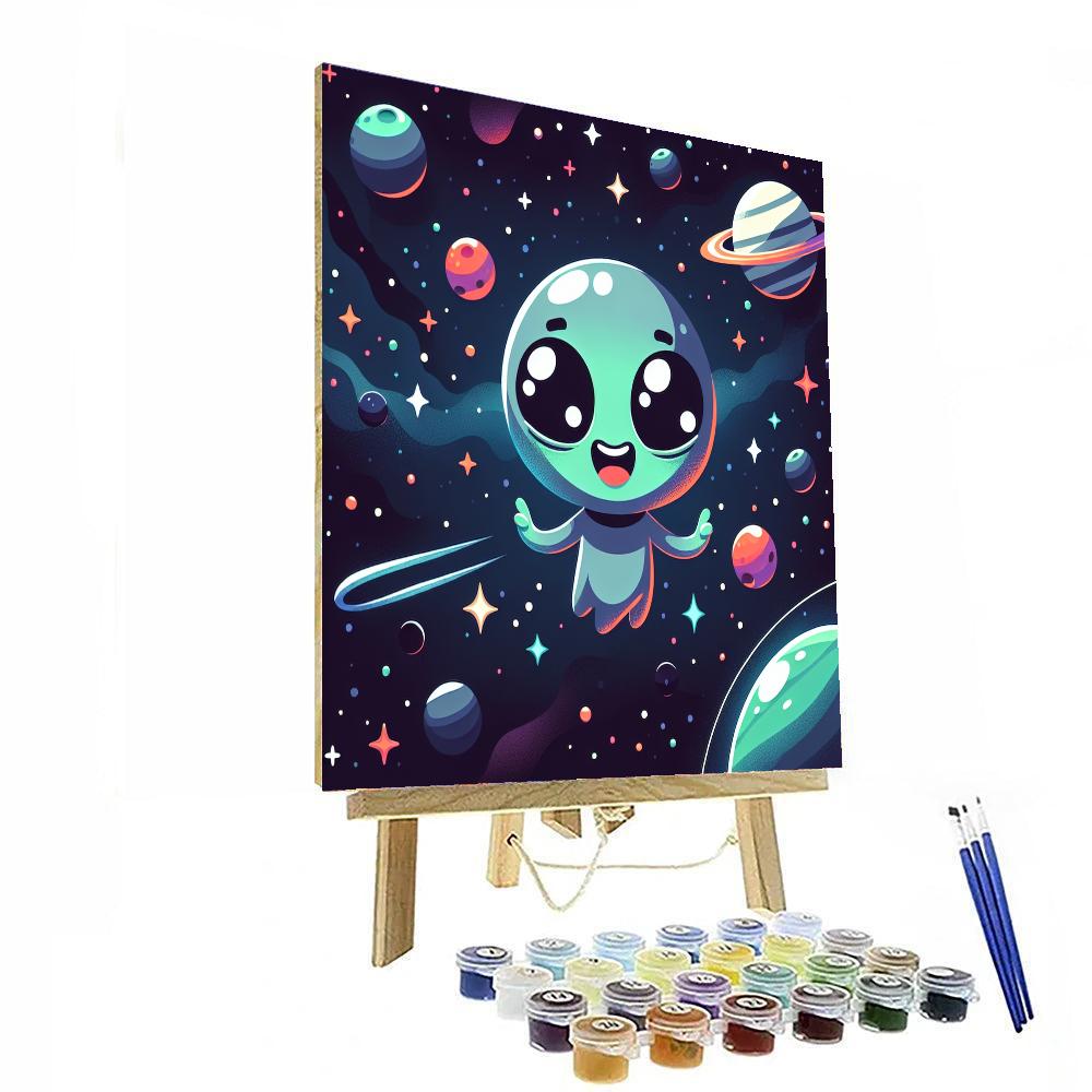 Curious Alien Paint By Color