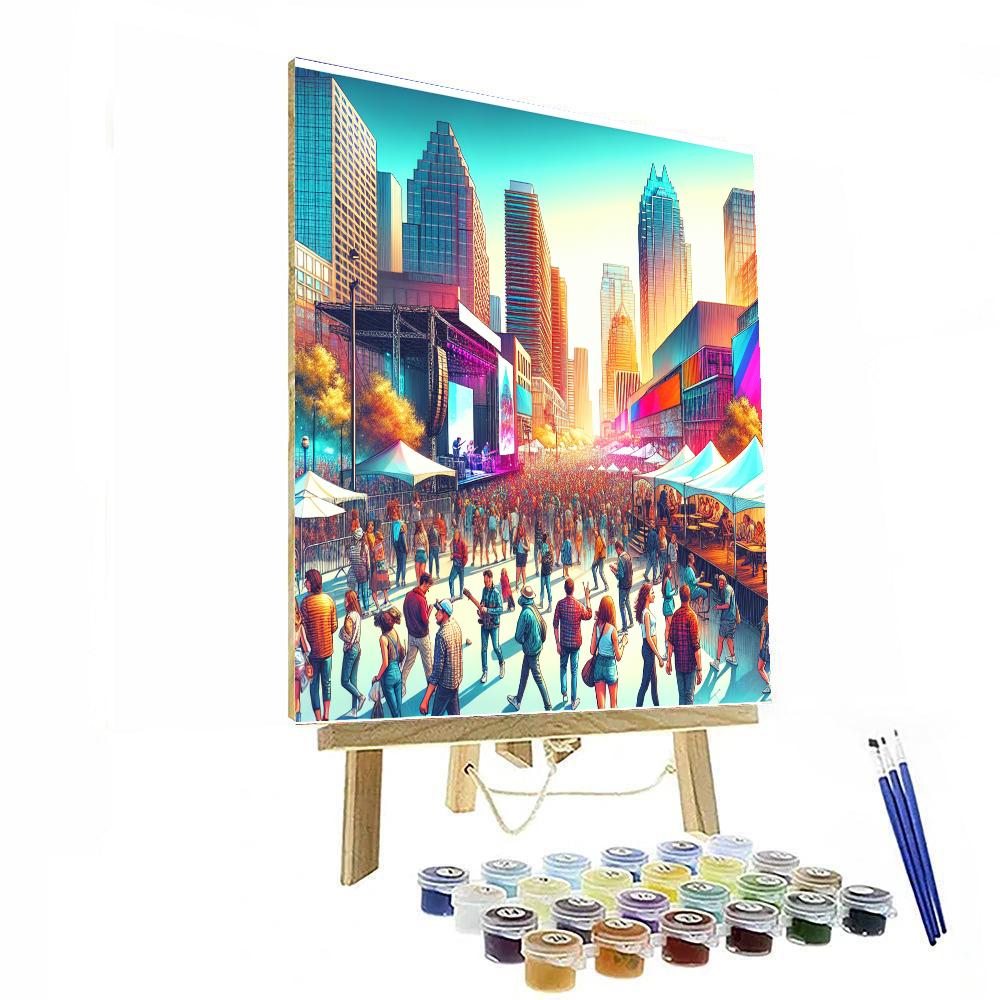 South By Southwest (sxsw) - Austin, Usa Numbered Painting Kits