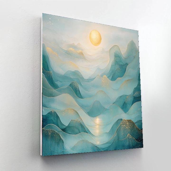 Gustav Klimt Inspired Veils Of Serenity  Paint By Color