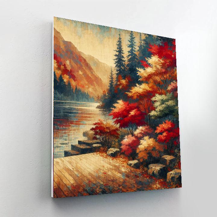 Autumn Glow Botanical Panel Paint By Numbers Kits