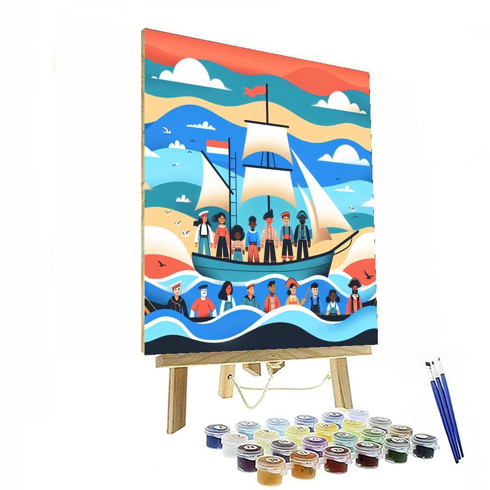 Nautical Adventures At Sea Paint By Numbers Kits