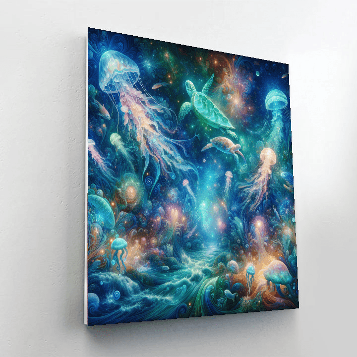 Glow-in-the-dark Ocean Fantasy Number Painting