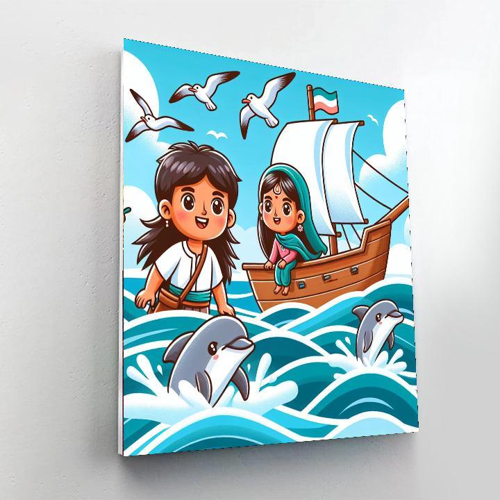 Adventurous Sea Voyage Painting By Numbers Kit