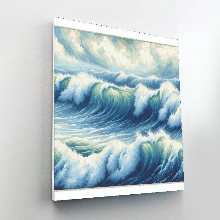 Ocean's Echoes Tapestry Paint By Numbers