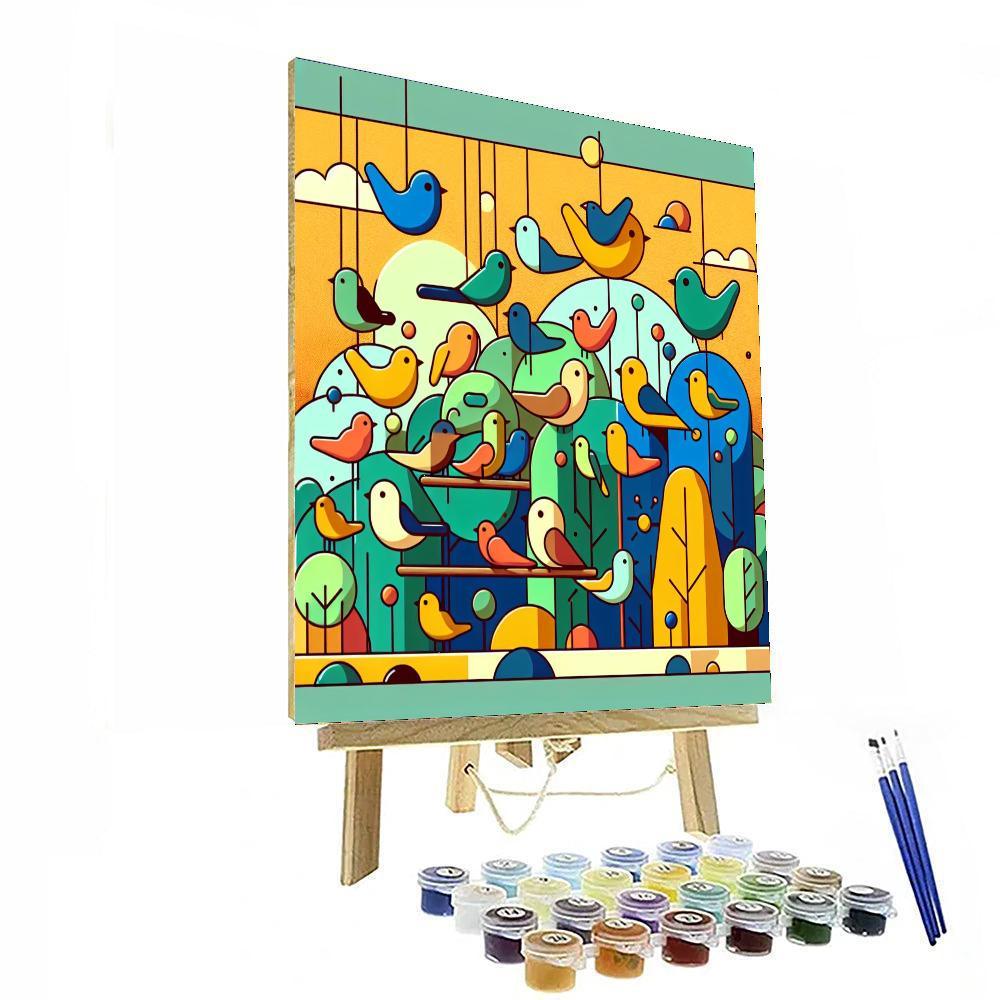 Brilliant Bird Bonanza Paint By Number