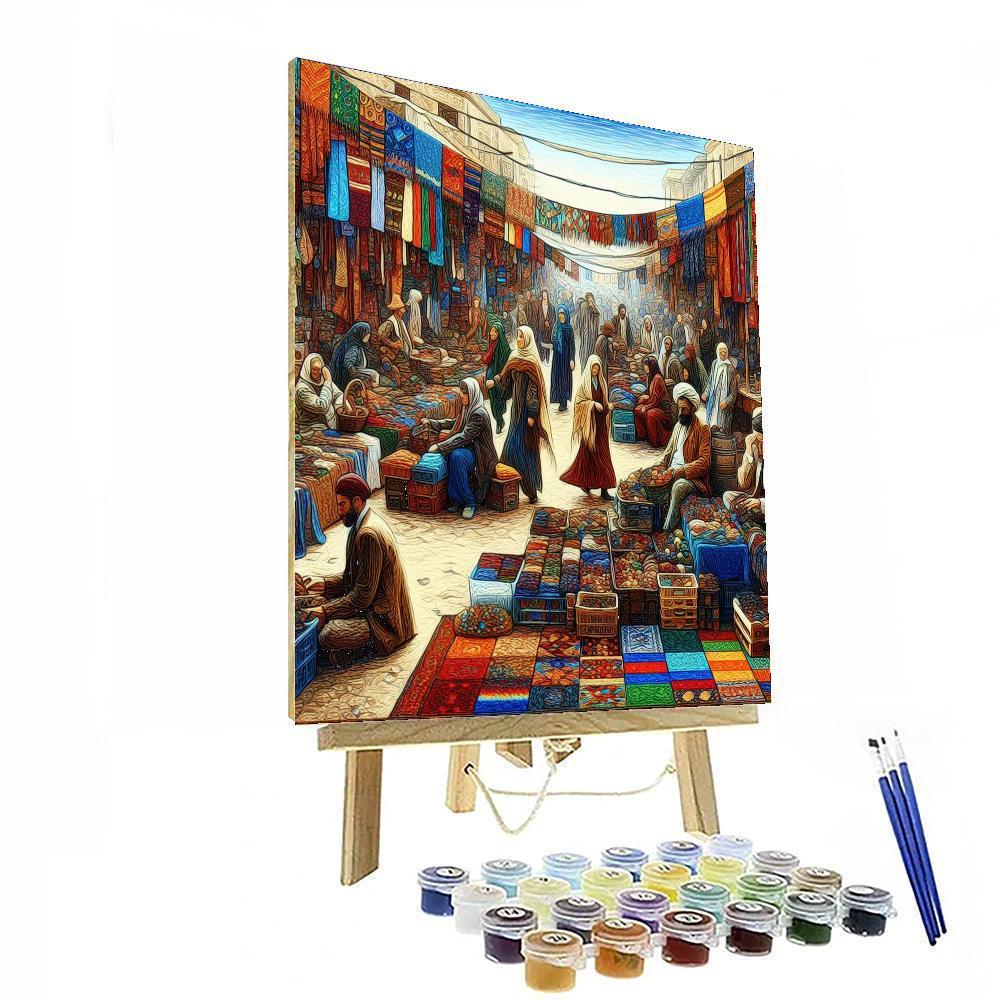 Colorful Bohemian Market Numbered Painting Kits