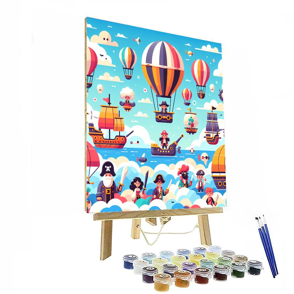 Sky Pirates Adventure Number Painting