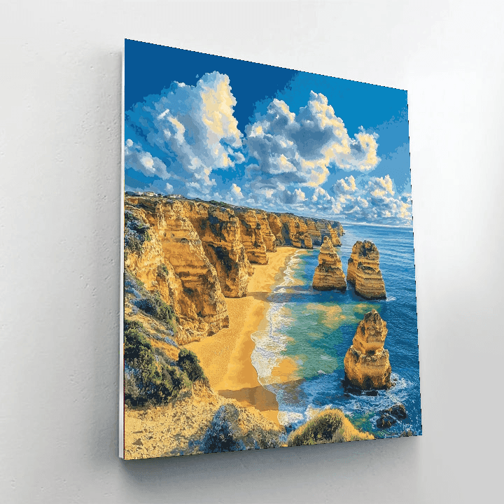 Algarve Cliffs Paint By Number
