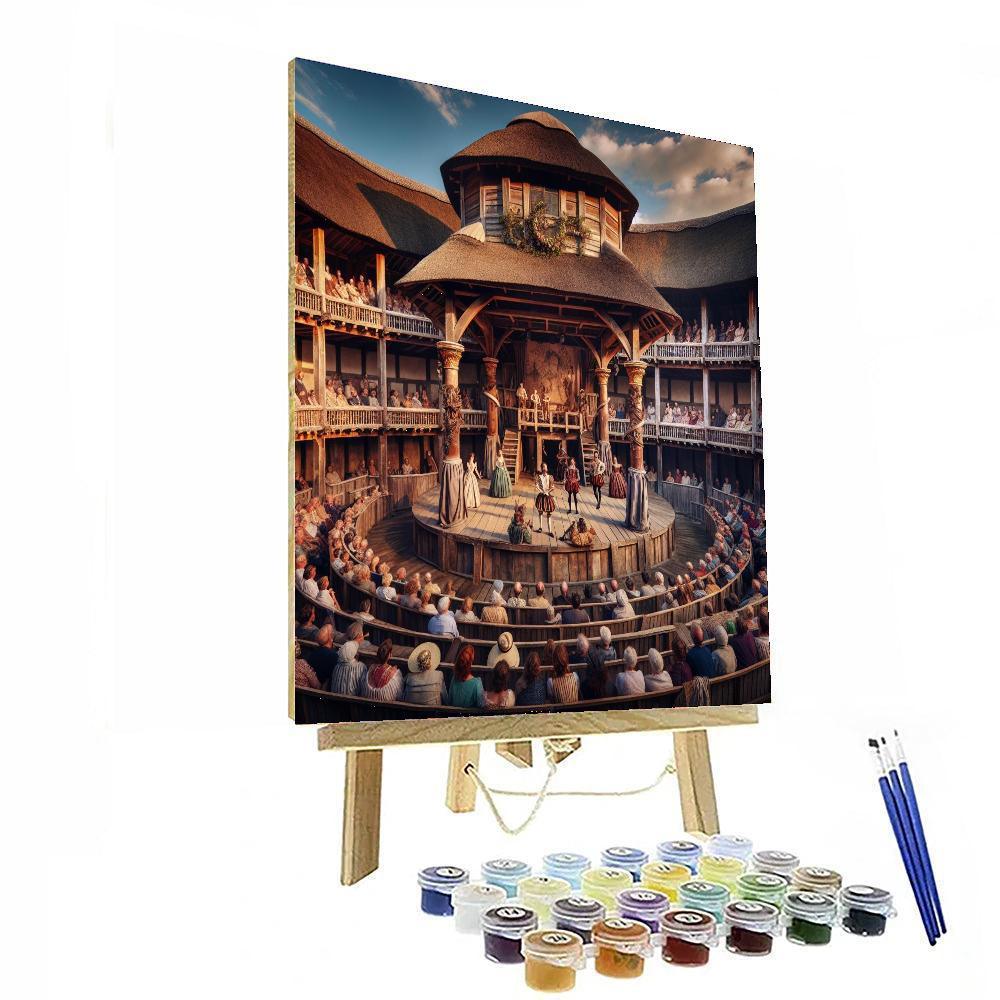 Shakespeare's Globe Theatre Season - London Number Painting