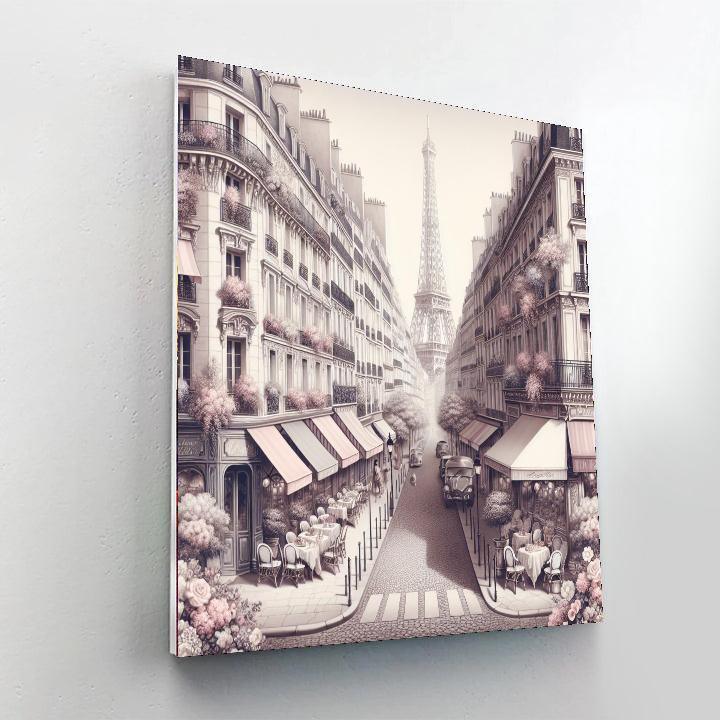 Romantic Parisian Streets Paint By Number