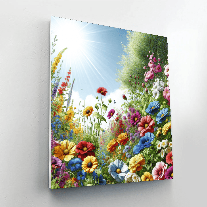 Whimsical Garden Of Flowers Painting By Numbers Kit