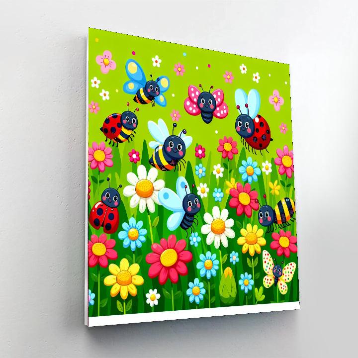 Garden Bugs Adventure Painting By Numbers Kit