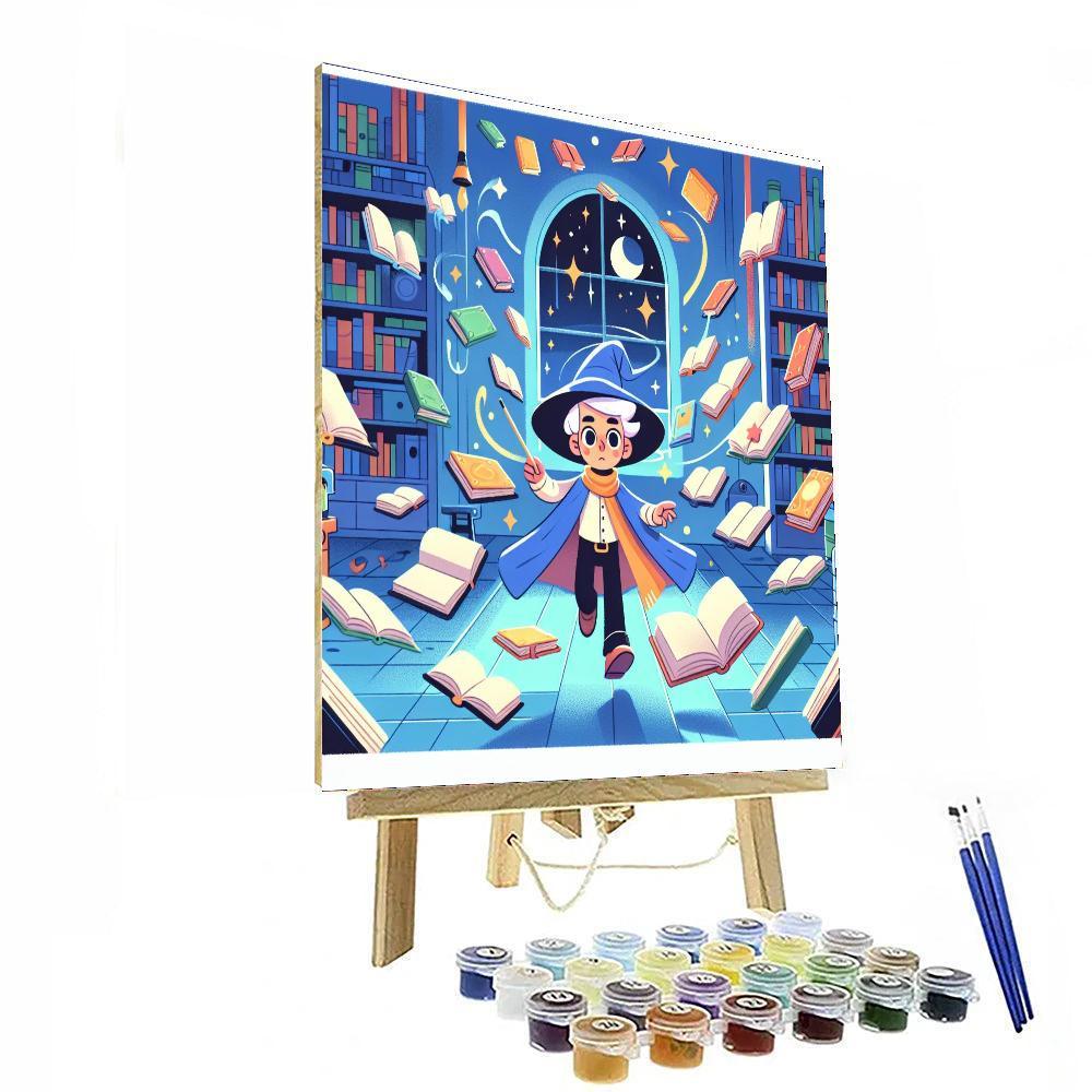 Mystery In The Magic Library Paint By Color