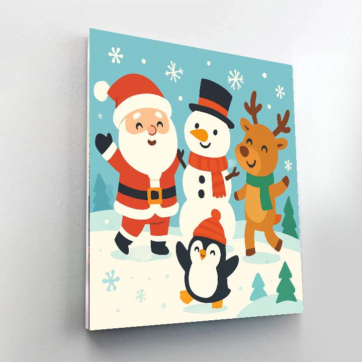 Joyful Holiday Adventure Paint By Numbers Kits