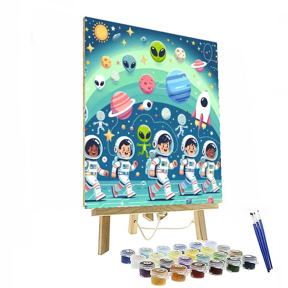 Space Travel Tales Painting By Numbers Kit