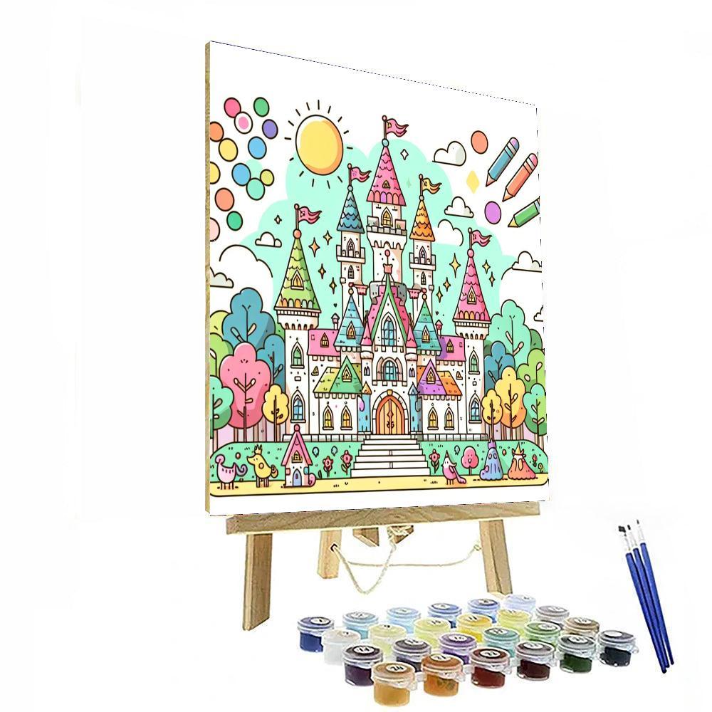 Dazzling Fairy Tale Castle Paint By Numbers Kits