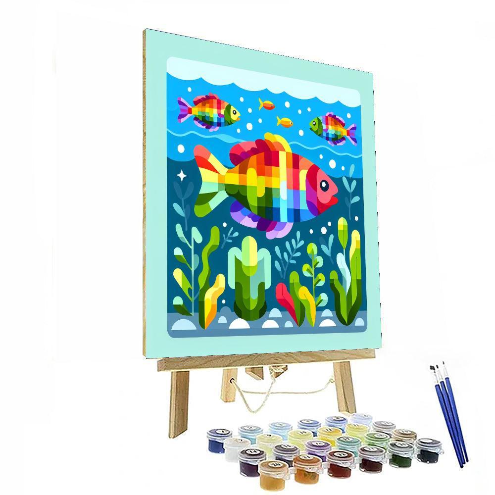 Radiant Rainbowfish Paint By Numbers Kits