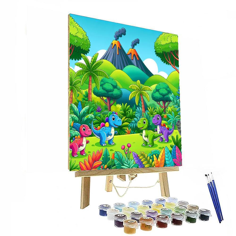 Dino Jungle Safari Painting Number Kit