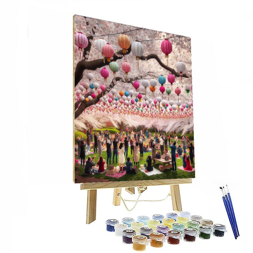 International Cherry Blossom Festival - Japan Paint By Color