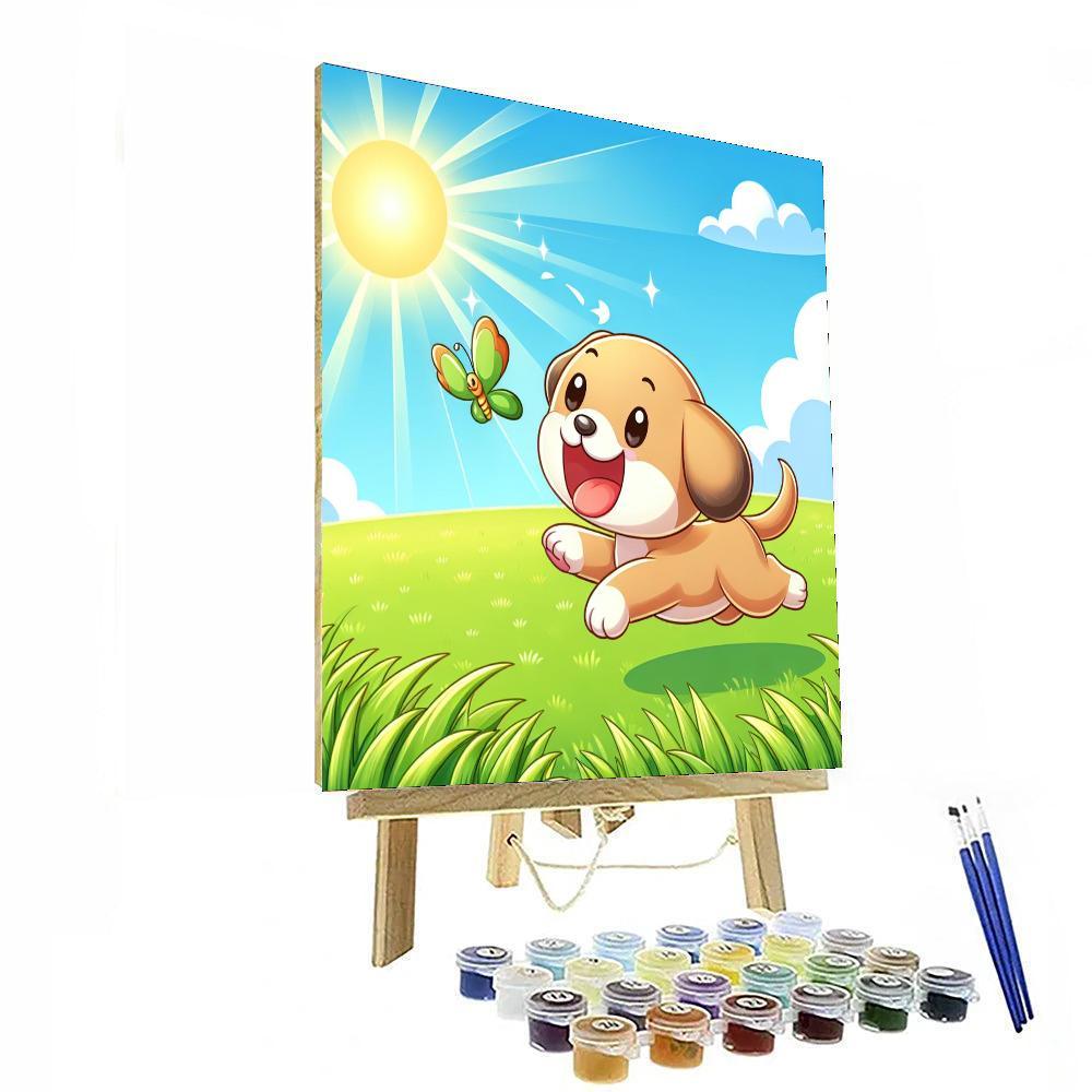Puppy Playtime Parade Number Painting