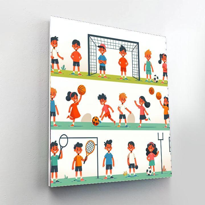 Sports Star Heroes Paint By Number