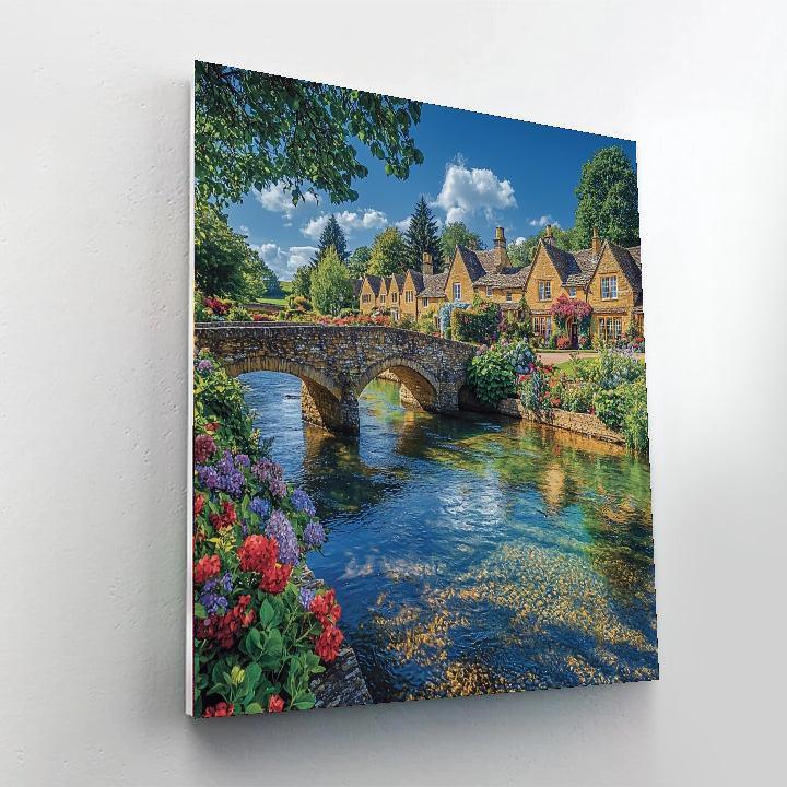 Bourton-on-the-water - England Paint By Number