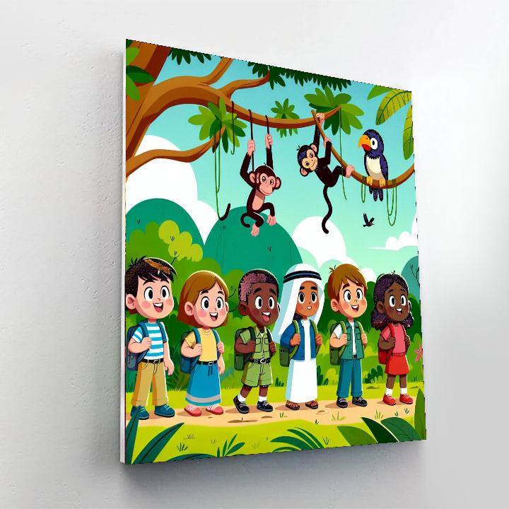 Jungle Joy Safari Paint By Numbers Art