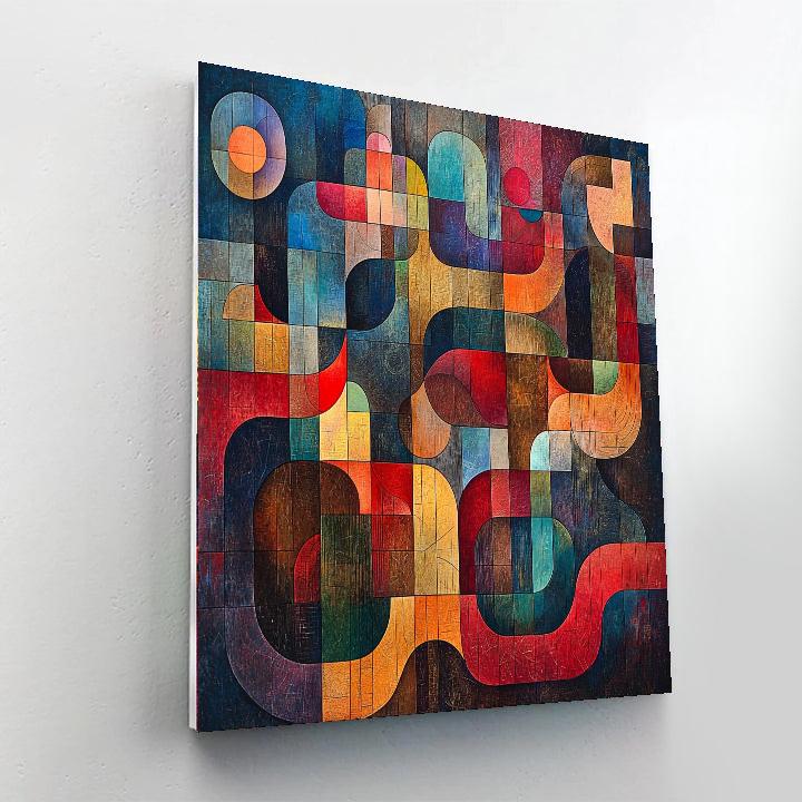 Paul Klee Inspired Radiant Connections  Paint By Number
