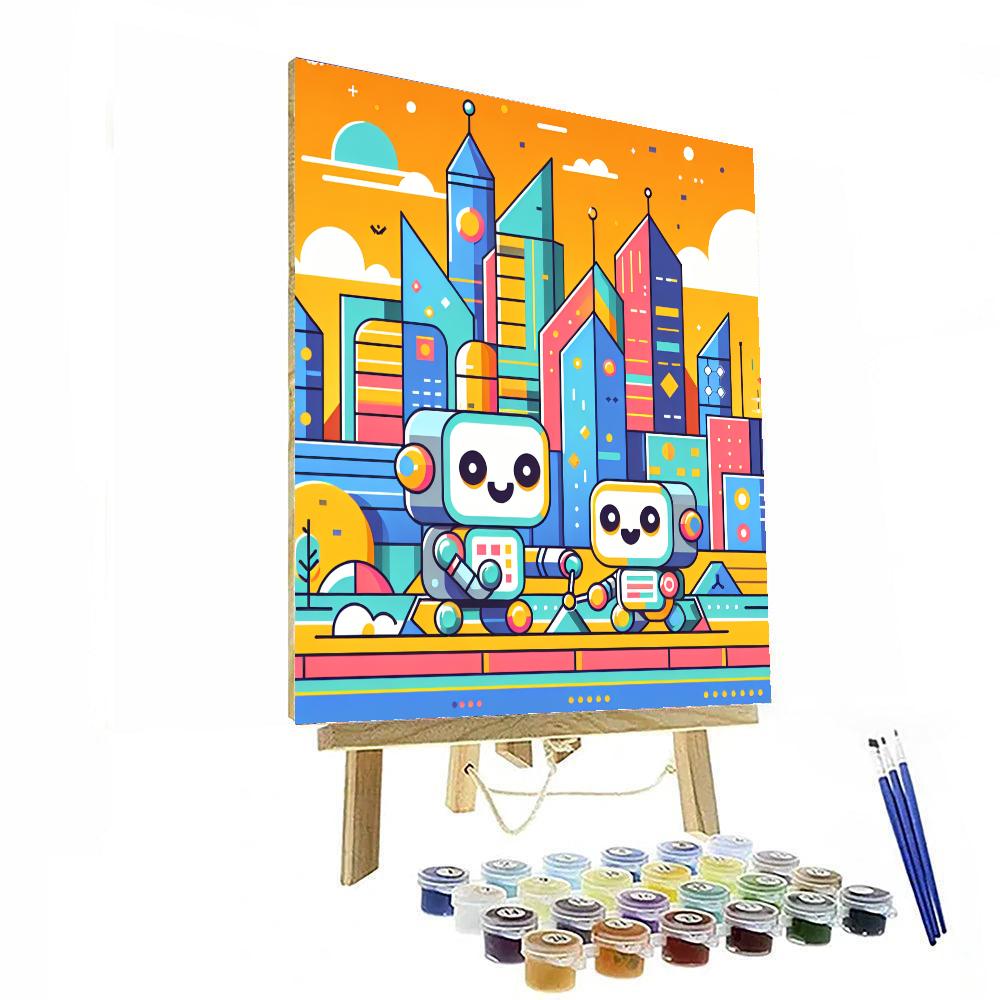 Robot Heroes Unite Painting Number Kit