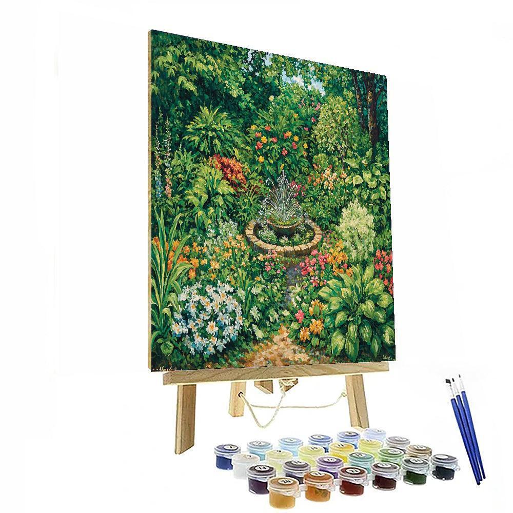 Botanical Illustration Style Inspired Botanical Oasis  Paint By Numbers Kits