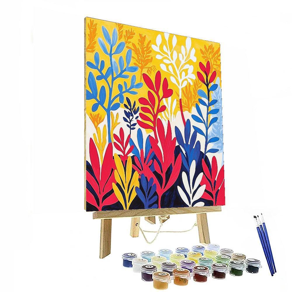 Henri Matisse Inspired Colorful Harmony  DIY Paint By Numbers