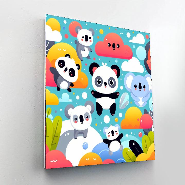 Bubblegum Sky Safari Painting By Numbers Kit