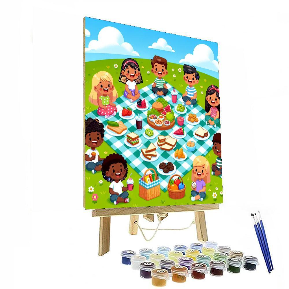 Jolly Picnic Fun Number Painting