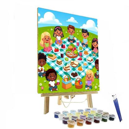 Jolly Picnic Fun Number Painting