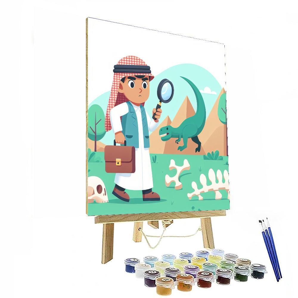 Dinosaur Detective Trail Paint By Numbers Kits
