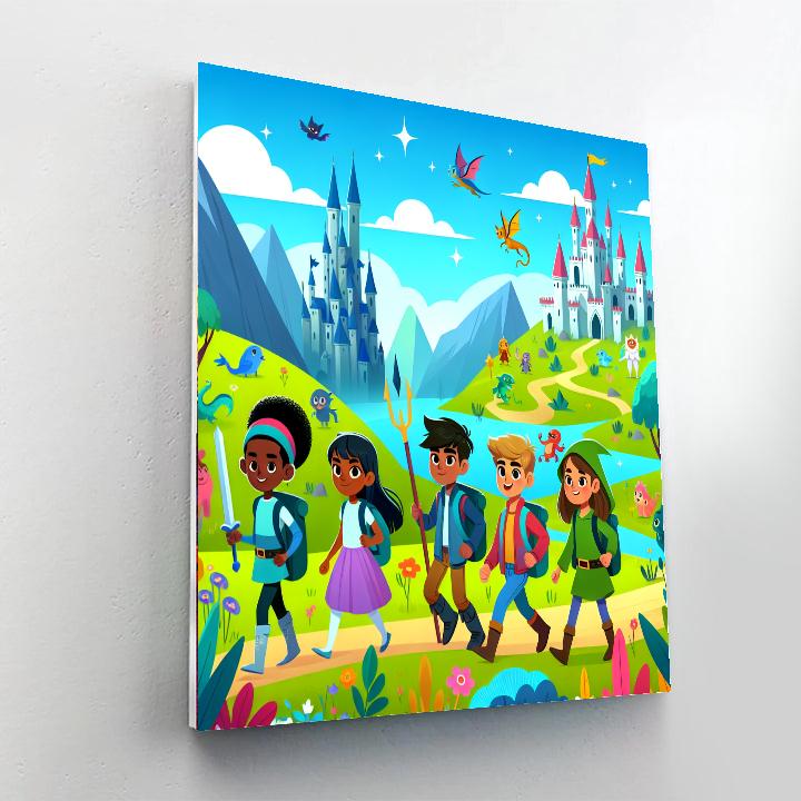 Epic Hero Quest Number Painting