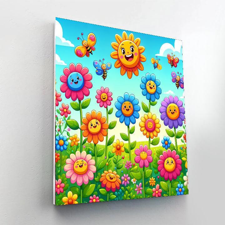 Wonderful Wildflower Meadow Paint By Number