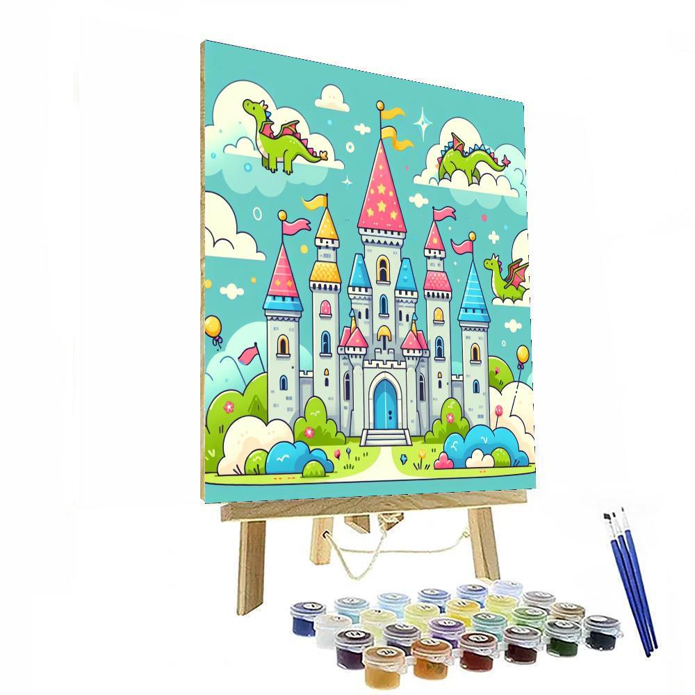 Colorful Castle Kingdom Paint By Numbers Kits
